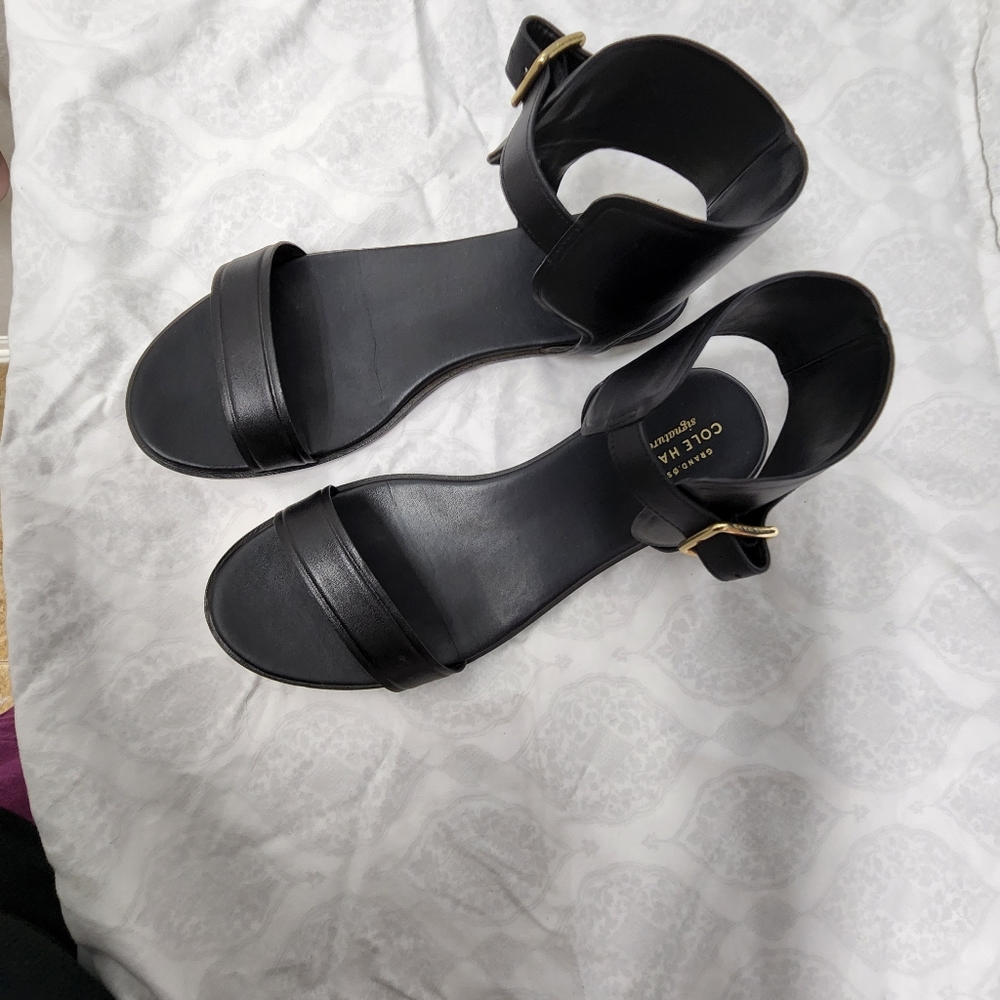 Cole Haan black sandals size 9